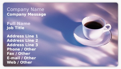 Design Preview for Design Gallery: Coffee Shops Business Card Stickers