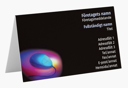 Förhandsgranskning av design för Designgalleri: Fet och färgstarkt Vikta visitkort