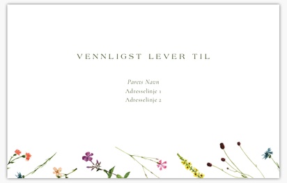 Forhåndsvisning av design for Designgalleri: Bryllup Tilpassede konvolutter, 14.6 x 11 cm