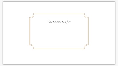 Mallin esikatselu Mallivalikoima: Kirjekuoret omalla painatuksella,  19 x 12 cm