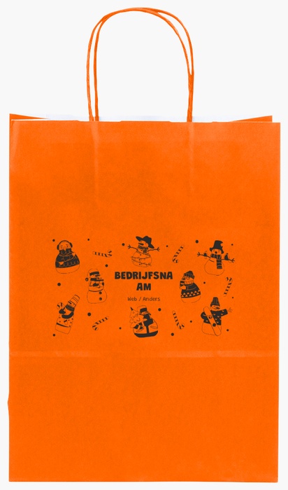 Voorvertoning ontwerp voor Ontwerpgalerij: Leuk en grappig Effen kleur papieren tassen, S (22 x 10 x 29 cm)