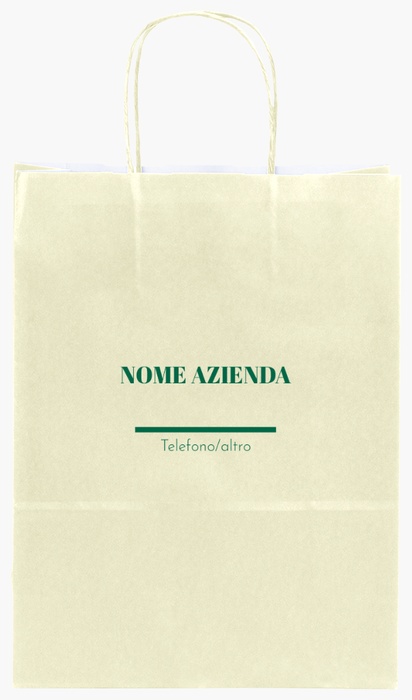 Anteprima design per Galleria di design: sacchetti di carta stampa monocolore per marketing e relazioni pubbliche, S (22 x 10 x 29 cm)