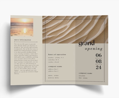 Design Preview for Design Gallery: Spas Folded Leaflets, Tri-fold DL (99 x 210 mm)