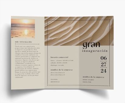 Vista previa del diseño de Galería de diseños de folletos plegados para arte y entretenimiento, Tríptico DL (99 x 210 mm)
