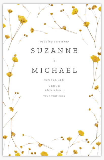 Design Preview for Design Gallery: Rustic Wedding Programs, 6" x 9"