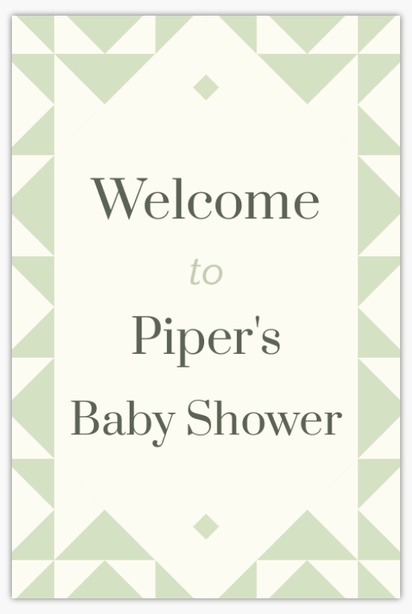 A cottage core baby shower white cream design for Baby Shower