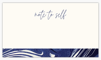 A note marbling white blue design