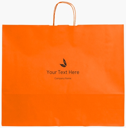 Design Preview for Design Gallery: Furniture & Home Goods Single-Colour Paper Bags, XL (54 x 14 x 45 cm)