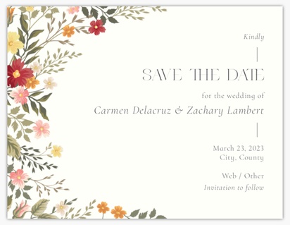 Design Preview for Save the Date Postcards Templates, 4.2" x 5.5"