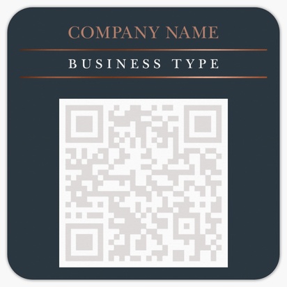 Design Preview for Design Gallery: Barbers Rounded Corner Business Cards, Rounded Square (65 x 65 mm)