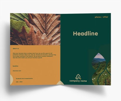 Design Preview for Design Gallery: Landscaping & Gardening Folded Leaflets, Bi-fold A5 (148 x 210 mm)