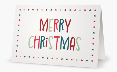 Design Preview for Christmas Cards, Rectangular 18.2 x 11.7 cm
