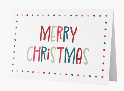 Design Preview for Design Gallery: Typographical Christmas Cards, Rectangular 18.2 x 11.7 cm