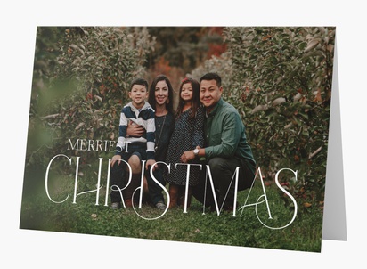 Design Preview for Design Gallery: Elegant Christmas Cards, Rectangular 18.2 x 11.7 cm