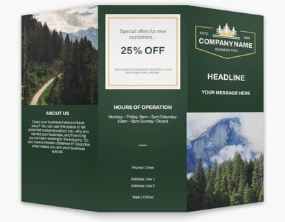 Design Preview for Nature & Landscapes Custom Brochures Templates, 8.5" x 11" Tri-fold