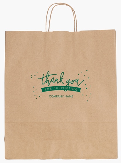 Design Preview for Design Gallery: Tanning Salons Single-Colour Paper Bags, L (36 x 12 x 41 cm)