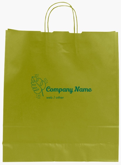 Design Preview for Design Gallery: Marketing & Communications Single-Colour Paper Bags, L (36 x 12 x 41 cm)