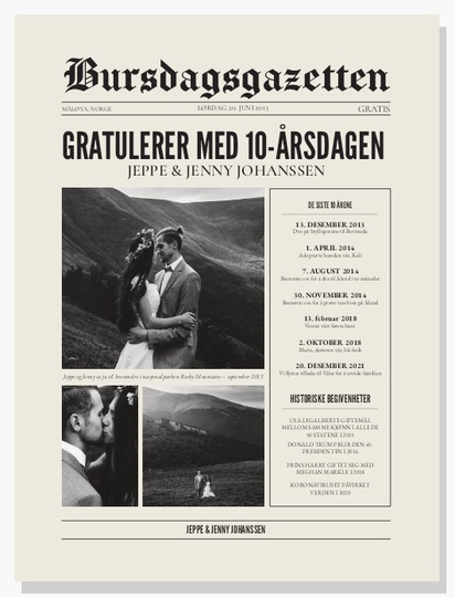 Forhåndsvisning av design for Designgalleri: Bryllup Trykk på lerret, 30 x 40 cm Loddrett