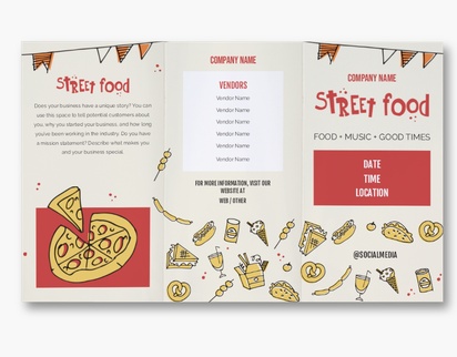 Design Preview for Design Gallery: Ice Cream & Food Trucks Custom Brochures, 8.5" x 14" Tri-fold