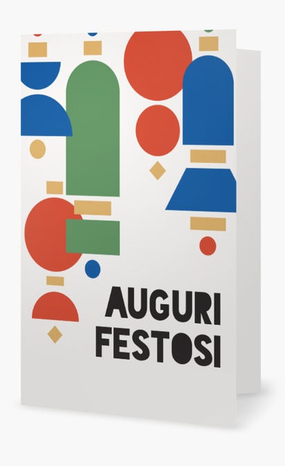 Anteprima design per Galleria di design: biglietto d’auguri per audace e colorato, 18.2 x 11.7 cm  Piegato