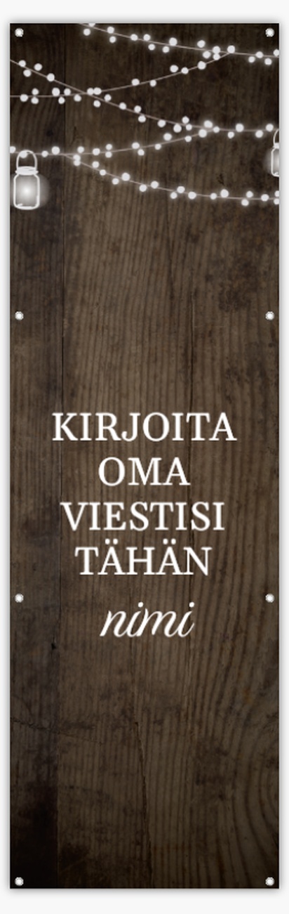 Mallin esikatselu Mallivalikoima: Taide & Viihde Reikävinyylibanderollit, 76 x 244 cm