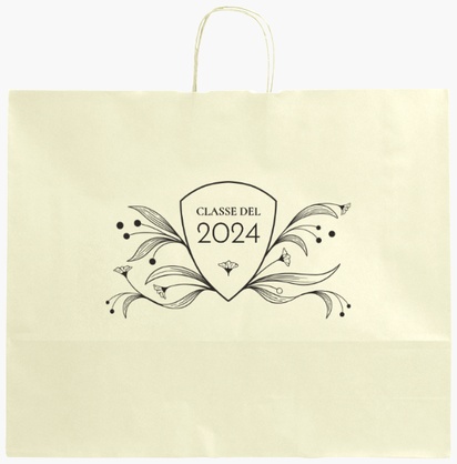 Anteprima design per Galleria di design: sacchetti di carta stampa monocolore per fiori e foglie, XL (54 x 14 x 45 cm)