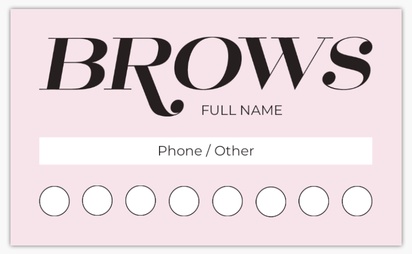 Design Preview for Design Gallery: Waxing & Hair Removal Loyalty Cards, Standard (91 x 55 mm)