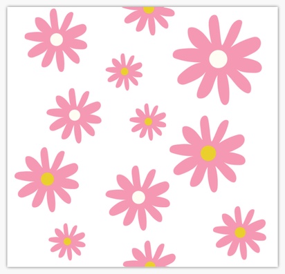 A girly florals pink yellow design