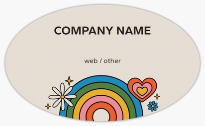 Design Preview for Design Gallery: Retail Product Labels on Sheets, Oval 12.7 x 7.6 cm