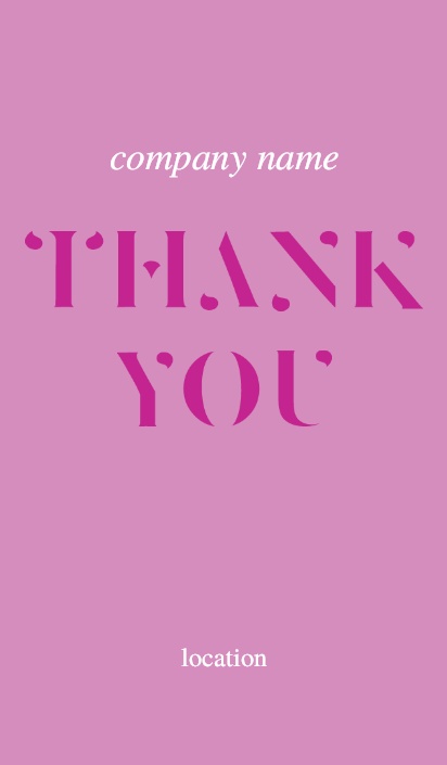 A thank you thanks pink purple design for Art & Entertainment
