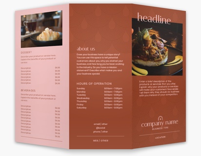 Design Preview for Design Gallery: Gourmet & Fine Food Custom Brochures, 8.5" x 11" Tri-fold