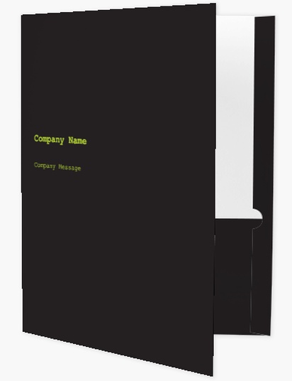 Design Preview for Design Gallery: Technology Presentation Folders, A4