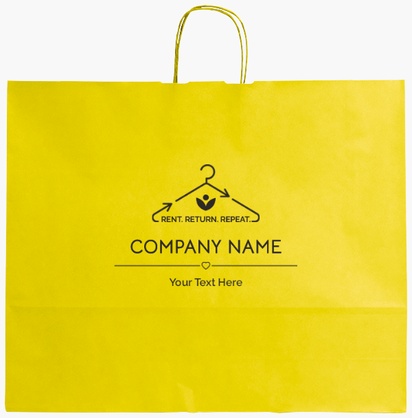 Design Preview for Design Gallery: Retail Single-Colour Paper Bags, XL (54 x 14 x 45 cm)