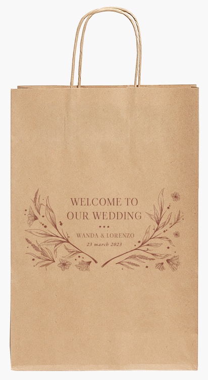 Design Preview for Design Gallery: Wedding Paper Bags, 35.5 x 24 x 12 cm