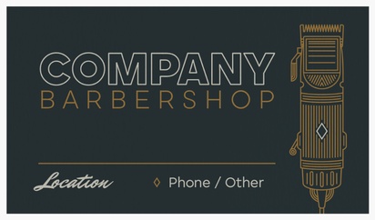 Design Preview for Design Gallery: Barbers Natural Textured Business Cards