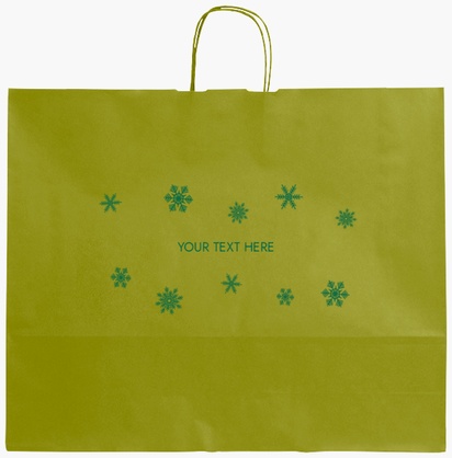 Design Preview for Design Gallery: Editable Greeting Single-Colour Paper Bags, XL (54 x 14 x 45 cm)
