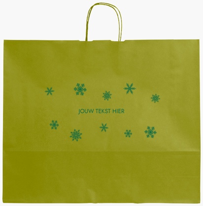 Voorvertoning ontwerp voor Ontwerpgalerij: Winterse taferelen Effen kleur papieren tassen, XL (54 x 14 x 45 cm)