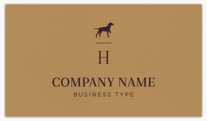 Design Preview for Design Gallery: Animals Linen Business Cards, Standard (3.5" x 2")