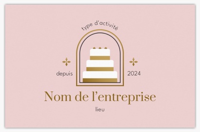 Aperçu du graphisme pour Galerie de modèles : Cartes de visite standard pour Boulangerie/pâtisserie, Standard (85 x 55 mm)