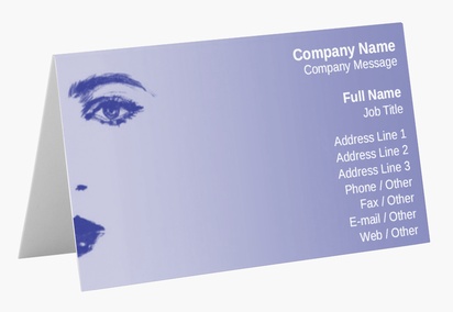Design Preview for Design Gallery: Beauty Consulting & Pampering Folded Business Cards