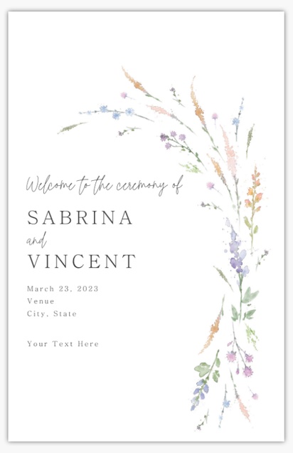 A wildflower florals white gray design for Floral