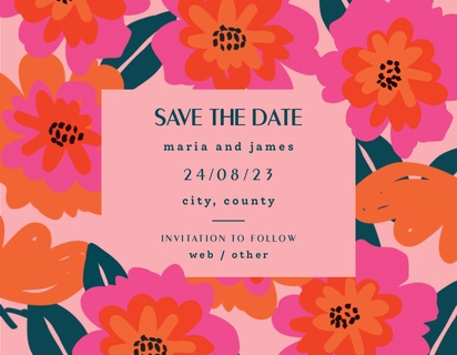 Design Preview for Design Gallery: Floral Save The Date Magnets