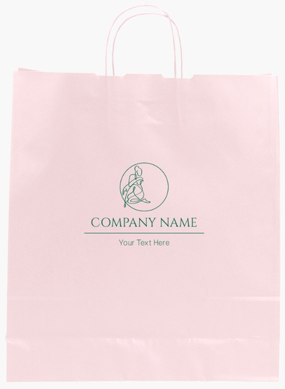 Design Preview for Design Gallery: Elegant Single-Colour Paper Bags, L (36 x 12 x 41 cm)