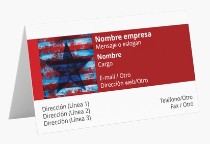 Vista previa del diseño de Galería de diseños de tarjetas de visita plegadas para patriotismo y fuerzas armadas