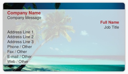 Design Preview for Templates for Nature & Landscapes Name Card Stickers 