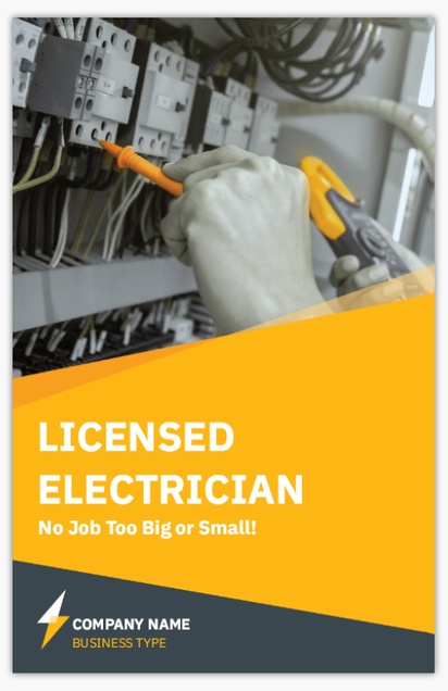 Design Preview for Electricians Postcards Templates, 5.5" x 8.5"