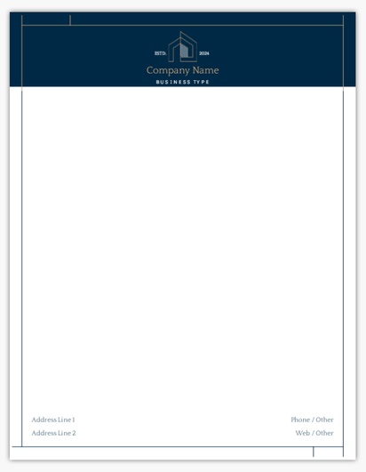 Design Preview for Design Gallery: Property & Estate Agents Notepads, 8.5" x 11"