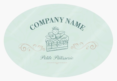 Design Preview for Design Gallery: Elegant Product Labels on Sheets, Oval 7.6 x 5.1 cm
