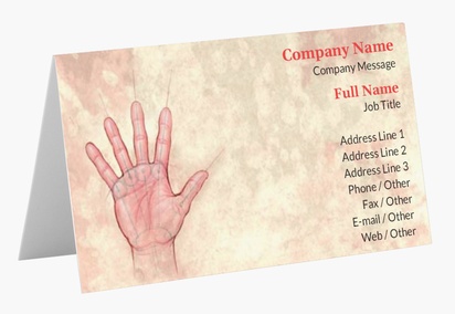 Design Preview for Design Gallery: Holistic & Alternative Medicine Folded Business Cards