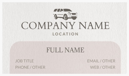 Design Preview for Design Gallery: Mini Bus & Coach HIre Natural Textured Business Cards